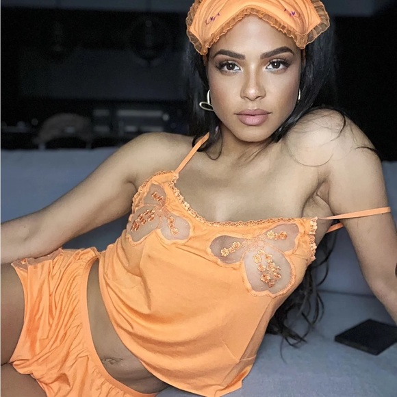 Savage X Fenty Tops - Savage X Fenty Warm Me Up Orange A Peek Behind the Lace Cami